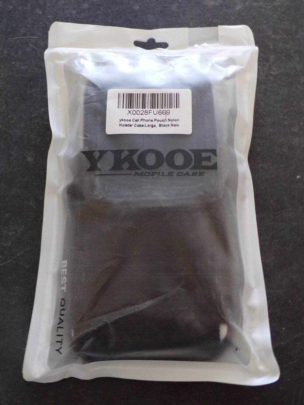 YKOOE Large Nylon Cell Phone Holster Case Belt Pouch – Carabiner Clip&Belt Loop